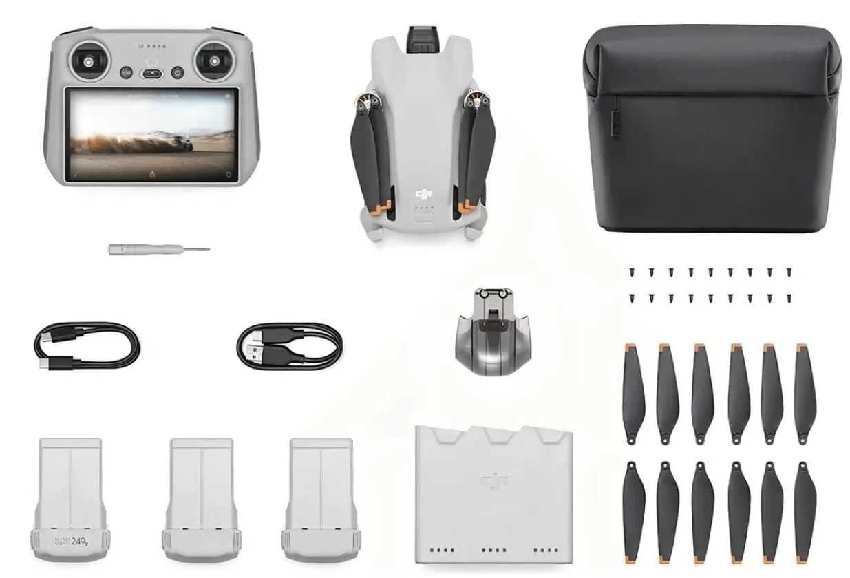 Drone Dji Mini 3 Fly More Combo (com Tela) Dji033 Cinza