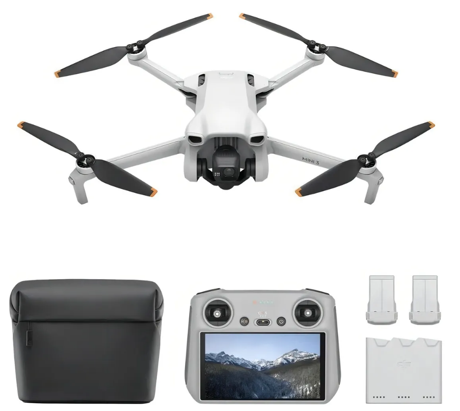 Drone Dji Mini 3 Fly More Combo (com Tela) Dji033 Cinza