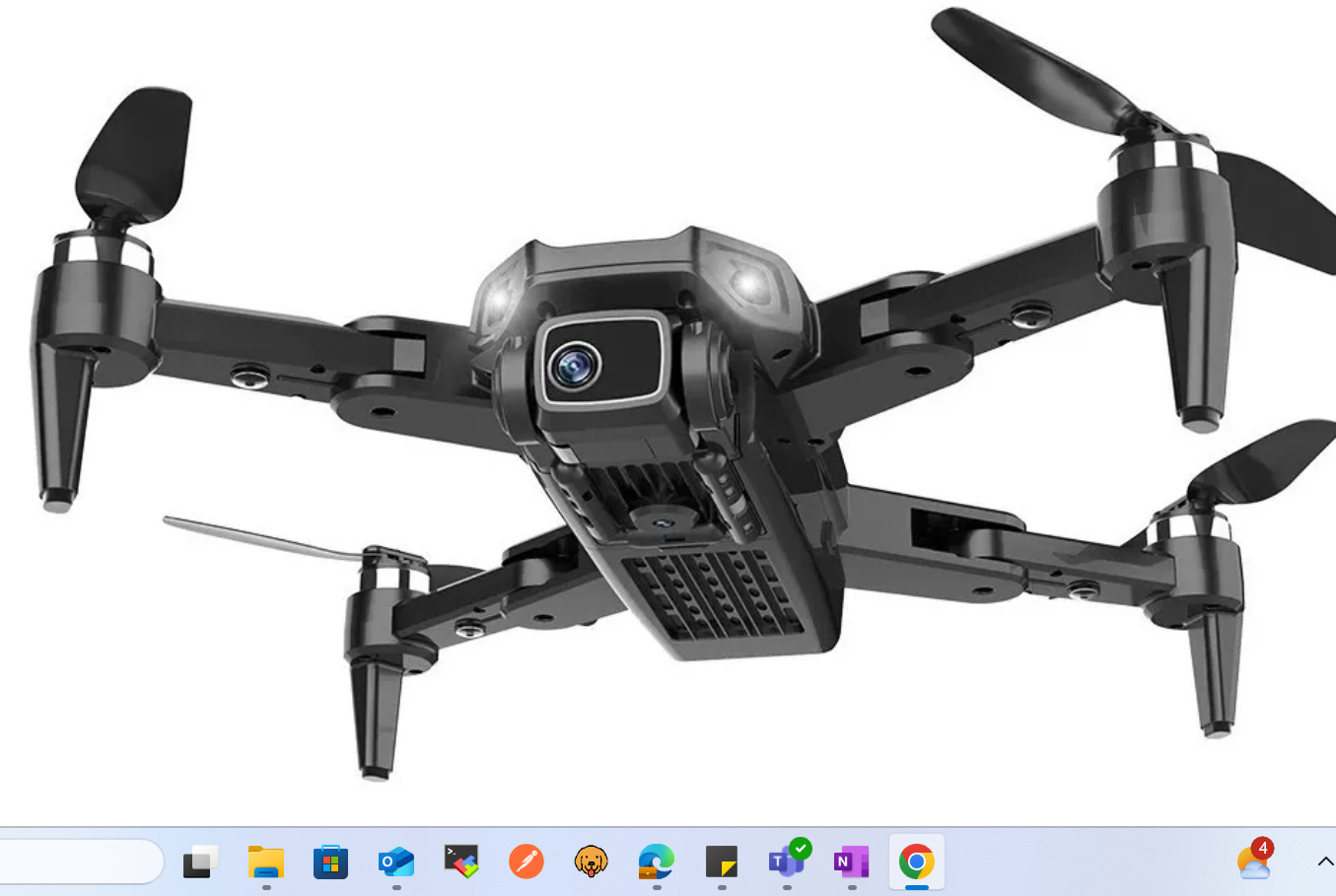 Mini drone Lyzrc L900 Pro com dual câmera 4K preto 5GHz 1 bateria
